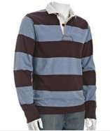 style #305971001 light blue stripe cotton Vintage Rugby shirt