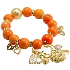  is the Perfect Summer Look. Shiny Gold Fire Ball and Gold Charms 