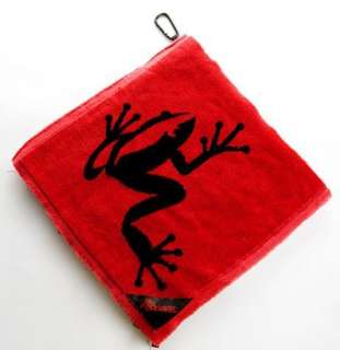 Frogger Amphibian Golf Towel PLUS Frogger BrushPro RED  