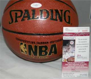   IVERSON AUTOGRAPHED SIGNED 76ERS NBA SPALDING BASKETBALL W/ THE ANSWER