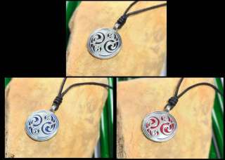 Necklace Pendant Jewelry Ying Yang Feng Shui Pewter Silver Factory 