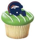 NFL Denver Broncos Football Helmet Cake Cupcake Ring Decoration 