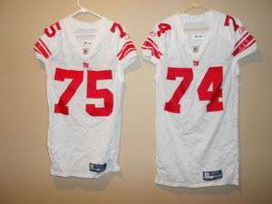 GAME USED WORN NEW YORK GIANTS FOOTBALL JERSEY  