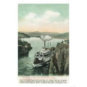  White Horse Steamer Passing Five Finger through Rapids 