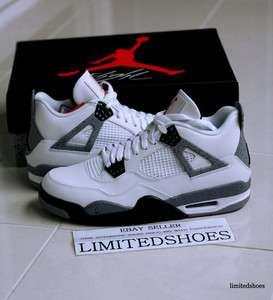 Nike Air Jordan 4 IV Retro WHITE CEMENT bin black db mars v vii iii ii 