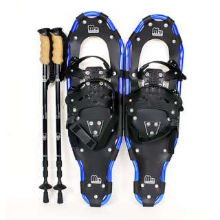   34 Gold 29 Blue MTN Snowshoes + Free Nordic Pole & Tote Bag  