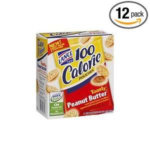 Lance Toasty Peanut Butter Crackers, 6   .75 Oz. 100 Cal Packs per box 