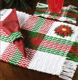 Christmas Holiday Crochet Patterns Afghans Snowman Book  