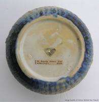 Vintage Roseville Art Pottery Purple Wisteria Vase w Original Label 