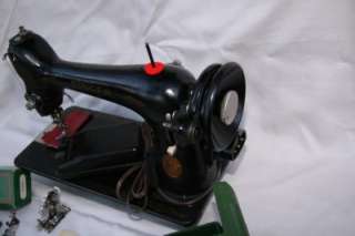Black Singer 66 Sewing Machine Excellent Mechanical Condition Vintage 