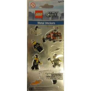 Lego City Metal Stickers   Fireman Theme