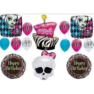 Monster High Zebra Cake Birthday Party Balloons Decorations Supplies 