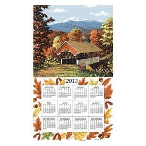  Linen Calendar Towel 2013 (Fall Covered Bridge)
