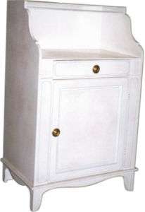   Square BEDSIDE TABLE NIGHTSTAND Distressed Country Paints Stains NEW