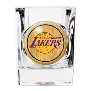  Los Angeles Lakers Square Shot Glass Feature A Photo 