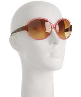 Oliver Peoples pink transparent Ladora oversized round sunglasses 