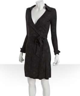 Diane Von Furstenberg sky dot print silk jersey Jeanne wrap dress 