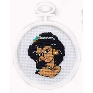    Janlynn Disney Jasmine MIni Cross Stitch Kit Arts, Crafts & Sewing