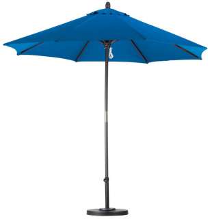 Sunline 9 Wooden Patio Umbrella with Pulley Lift  