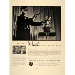   Magician Trick Rabbit Hat Magic   Original Print Ad