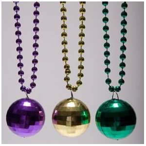  Mardi Gras Disco Ball Pendant Beads Toys & Games