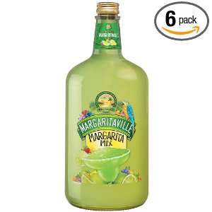 Margaritaville Margarita Mixer, 59.17 Ounce Glass Bottles (Pack of 6 