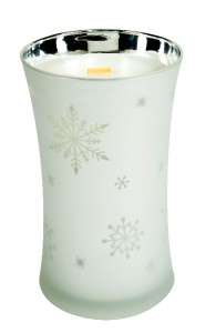 WoodWick Christmas Candle TWINKLING MINT COCOA Premium 21 oz Burn Time 