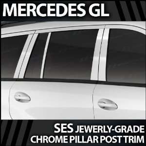  2007 2012 Mercedes GL 10pc. SES Chrome Pillar Trim Covers 