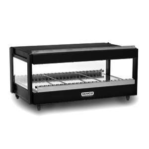   Black 30 Horizontal Single Shelf Merchandiser   120V 