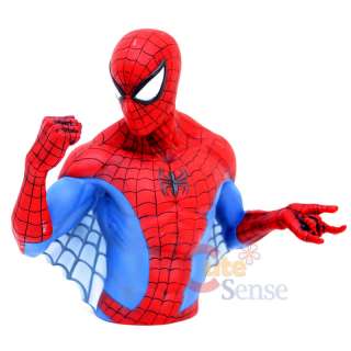 Marvel Spiderman Bust Figure Coin Bank  8 Figure  