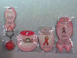 Breast Cancer Awareness Pink Crystal Tac Pin  