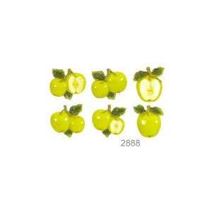  6pc Green apple Fridge Magnets