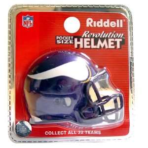  Minnesota Vikings Revolution Style Pocket Pro NFL Helmet 