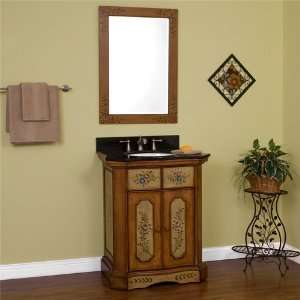   30 Tuscany Hand Painted Vanity Cabinet with Mirror