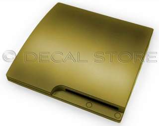 GOLD SKIN for PS3 SLIM Playstation 3 system case mod  