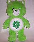 26 Green Good Luck 4 Leaf Clover Care Bear Plush Stuffed Animal 2002