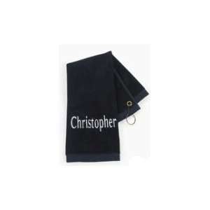  Personalized Blue Golf Towel 