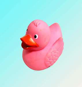 8cm Pink Rubber Duck Ducky Toy swim pool float (3.2 inches)  