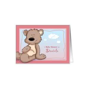  Daniela   Teddy Bear Baby Shower Invitation Card Health 