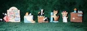   Kitty Cat Figurines~Penny Whistle, Precious Moments ~Adorable  