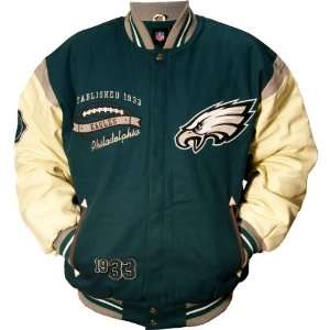  NFL Philadelphia Eagles Varsity Jacket Large Sports 