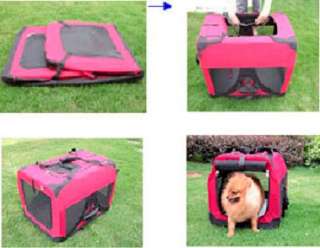 Portable Dog Pet Kennel/House Carrier Soft Crate Cage M  