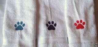 BIG PAW PRINT DOG/CAT   HAND TOWEL   ADORABLE  