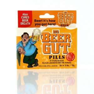   00041 Big Beer Gut Novelty Candy Pills