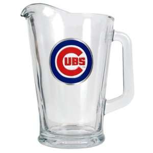  Chicago Cubs 60oz Glass Pitcher   Primary Logo Sports 