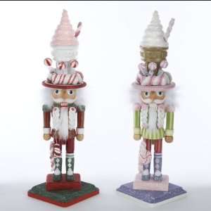   Cream Hat Nutcrackers Red/ White and Pink/ White 15