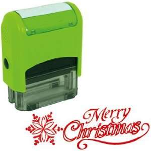   Self Inking Christmas Rubber Stamp   MERRY CHRISTMAS