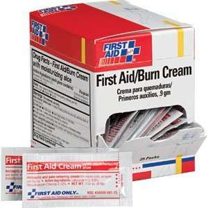 First Aid Only G343 First Aid/Burn Cream, .9 gm, 25/Box 