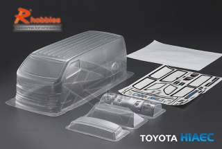 10 TOYOTA HIAEC Transparent 190mm RC Car Body Shell  