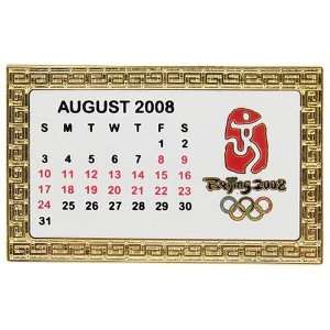 2008 Olympics Beijing Calendar Pin 